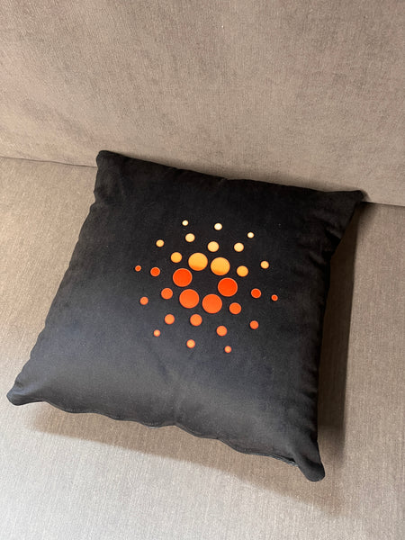 Cardano, printed,velvet cuhion.