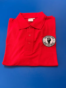 Mens Northern Soul, red polo shirt,